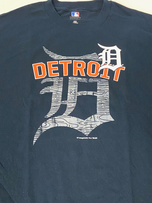 Detroit Tigers MLB Adult 3XL NOS 100% Cotton Logo T-Shirt
