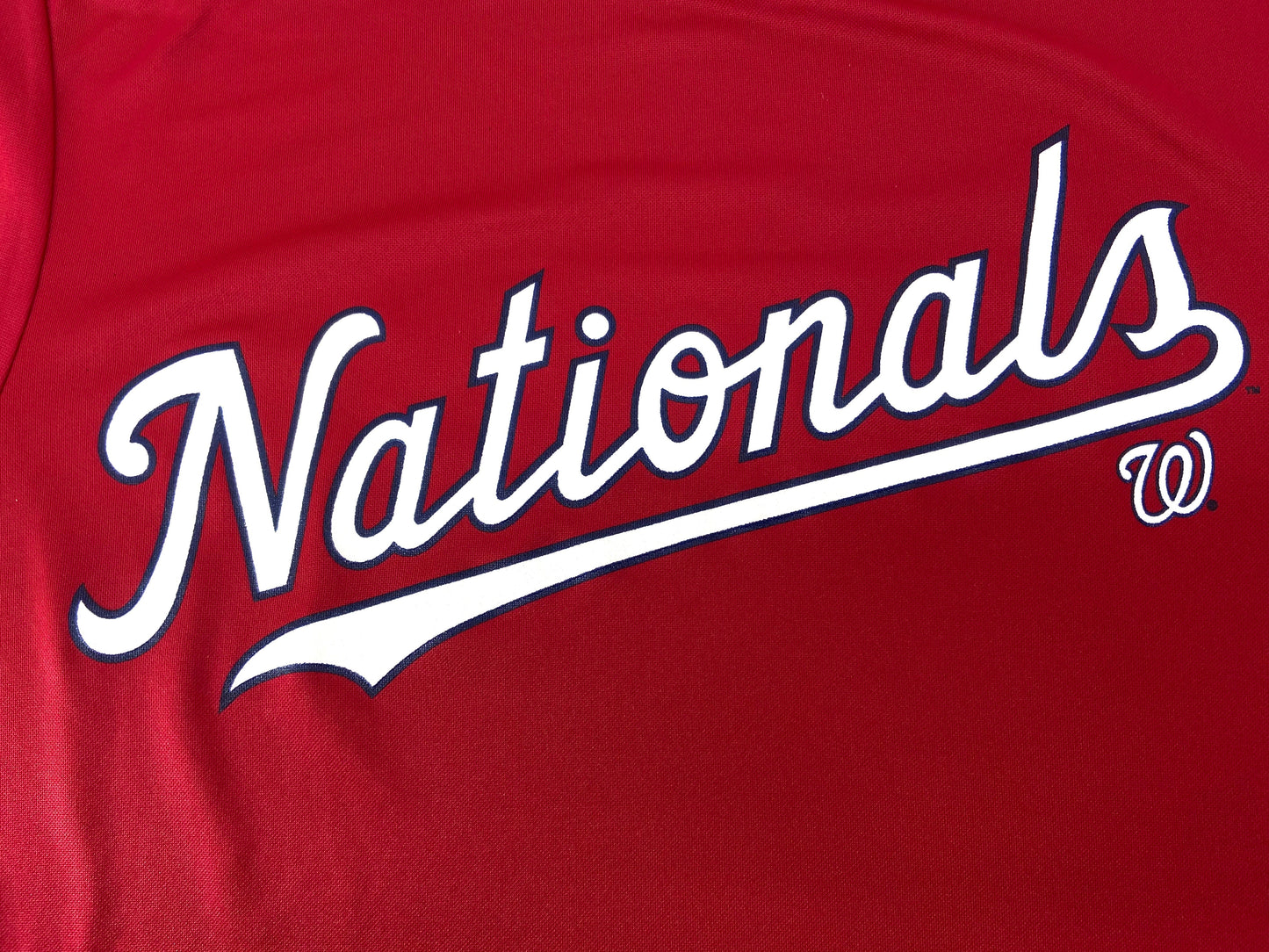 Washington Nationals 2018 MLB Youth Lg. Cool Base NOS T-Shirt