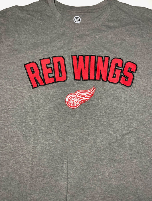 Detroit Red Wings 2016 NHL Embroidered Adult XL Gray NOS T-Shirt