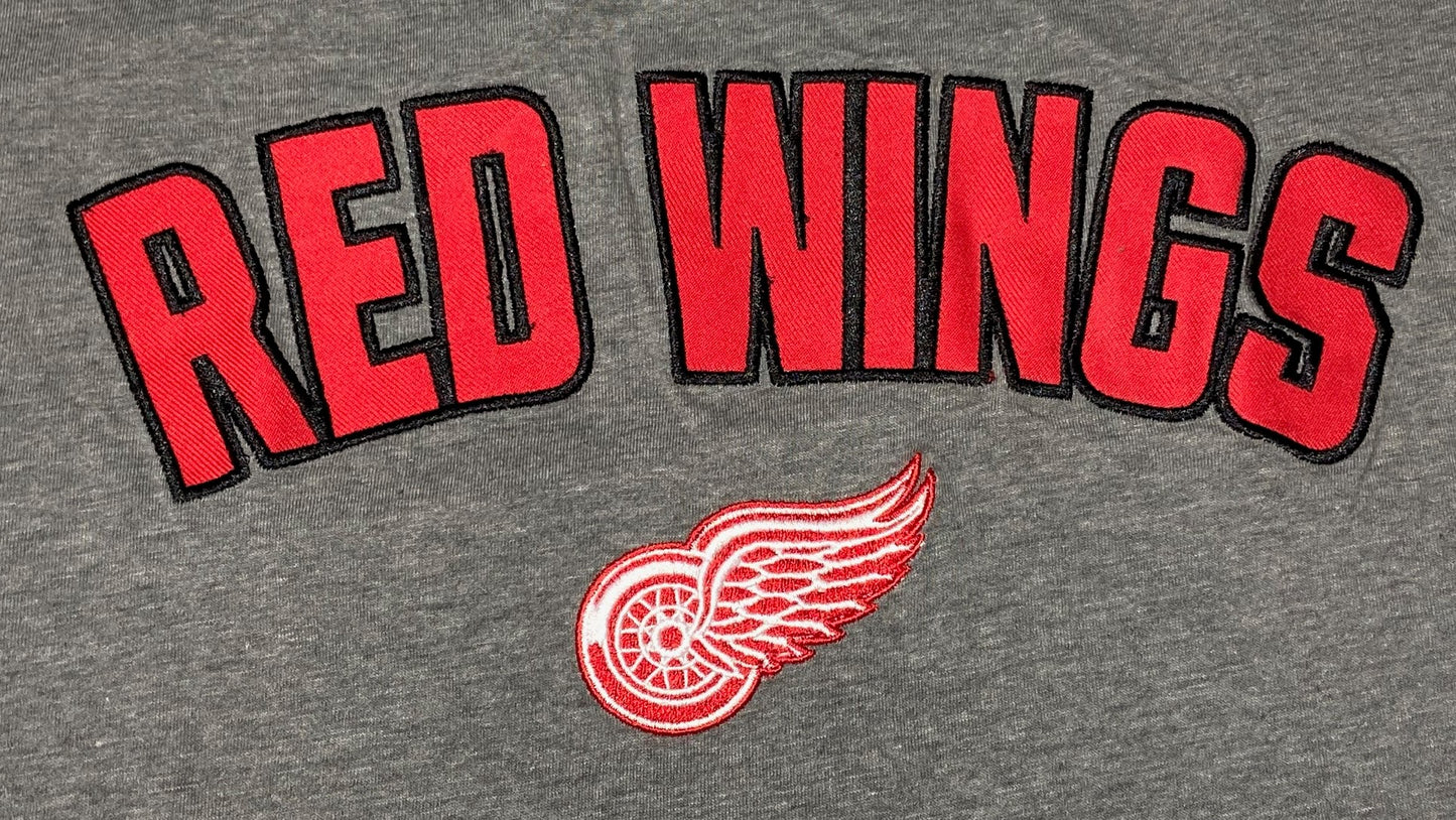 Detroit Red Wings 2016 NHL Embroidered Adult XL Gray NOS T-Shirt