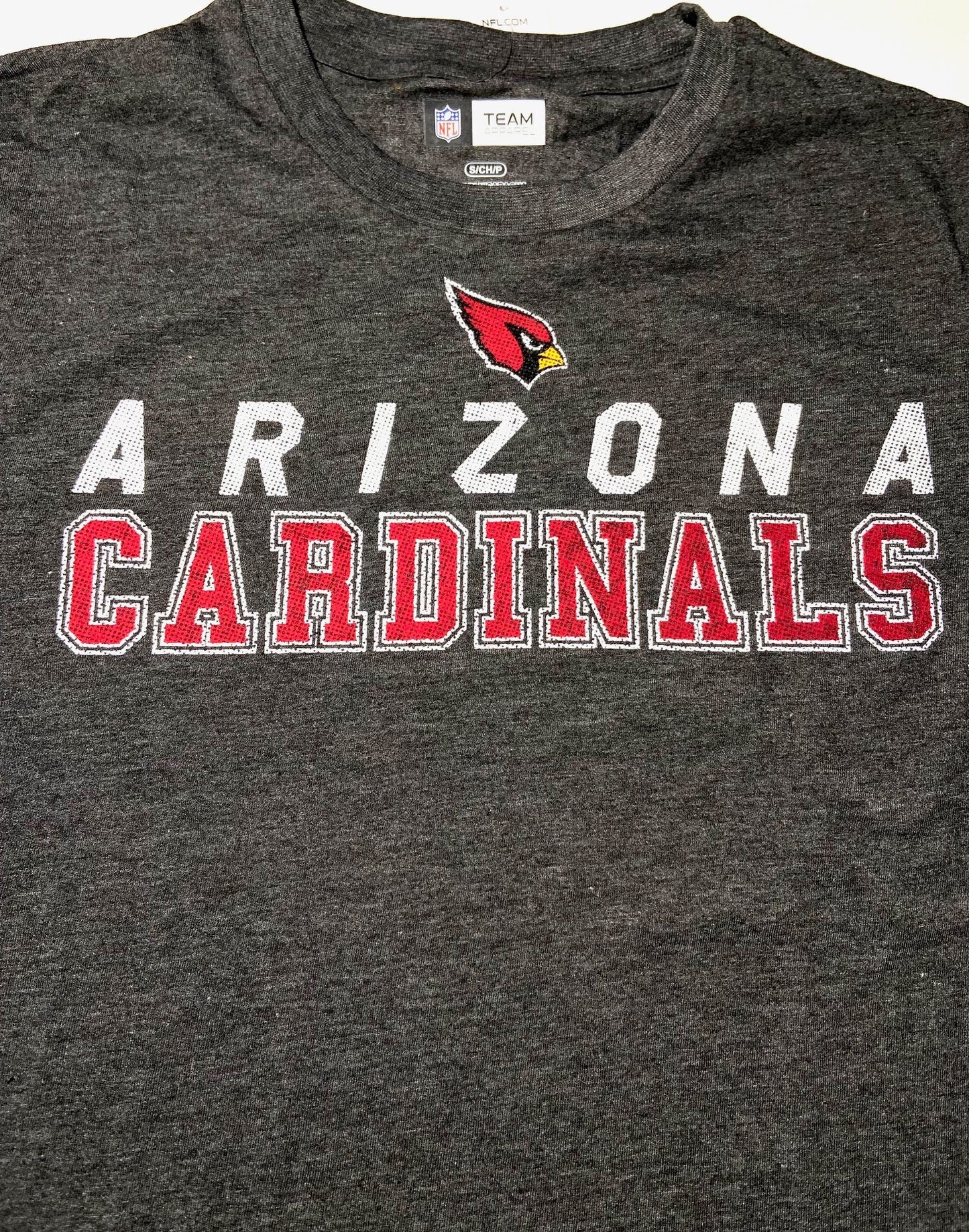 Arizona Cardinals 2016 NFL Adult Small Dark Gray NOS Logo T-Shirt
