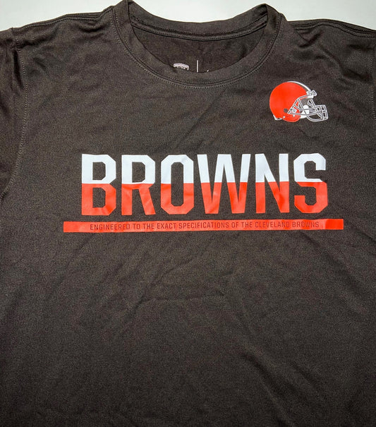 Cleveland Browns 2015 NFL "Training" Dri-Fit Adult Brown Small NOS T-Shirt