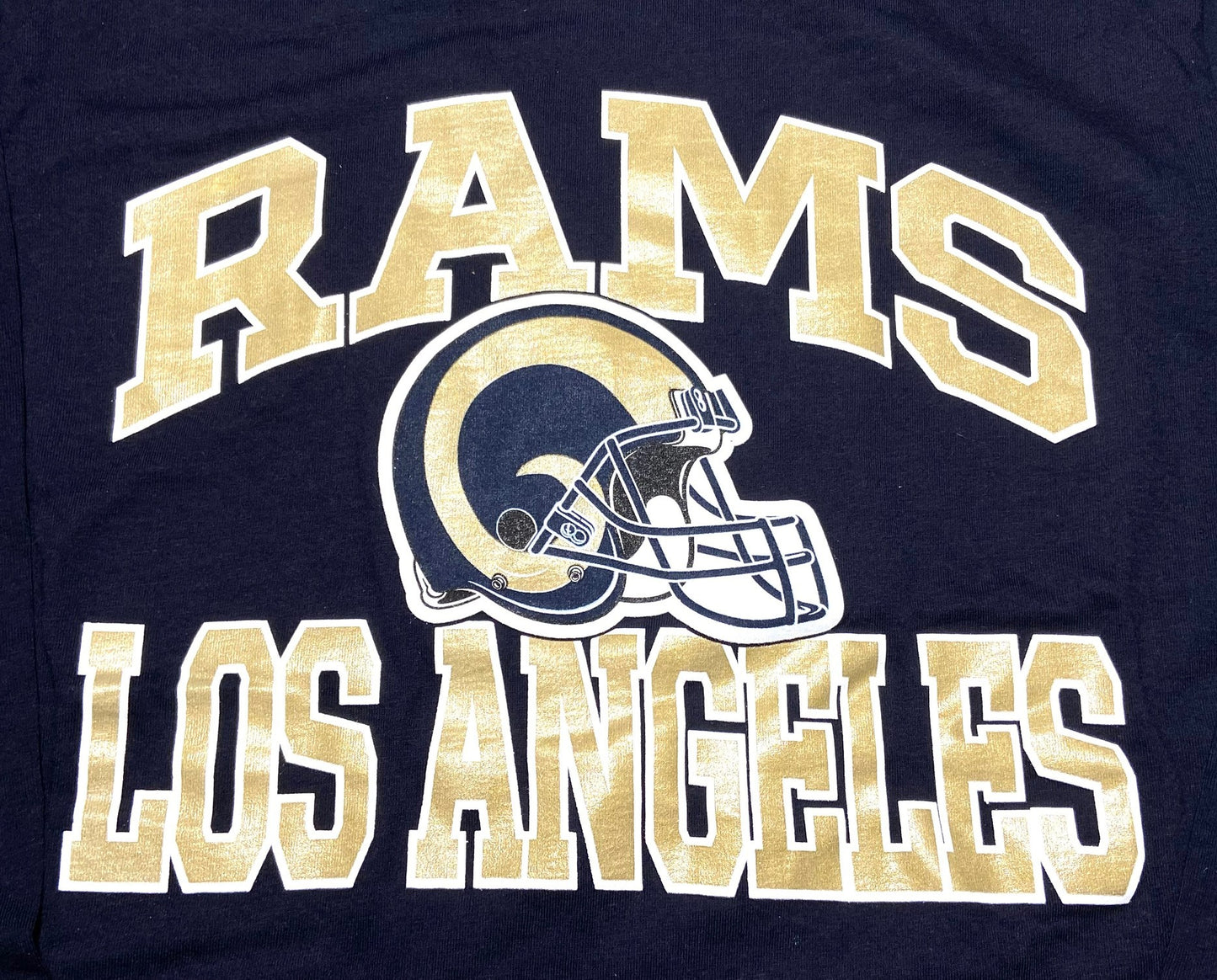 Los Angeles Rams NFL Long Sleeve Logo T-Shirt Navy NOS Youth Med (10-12)
