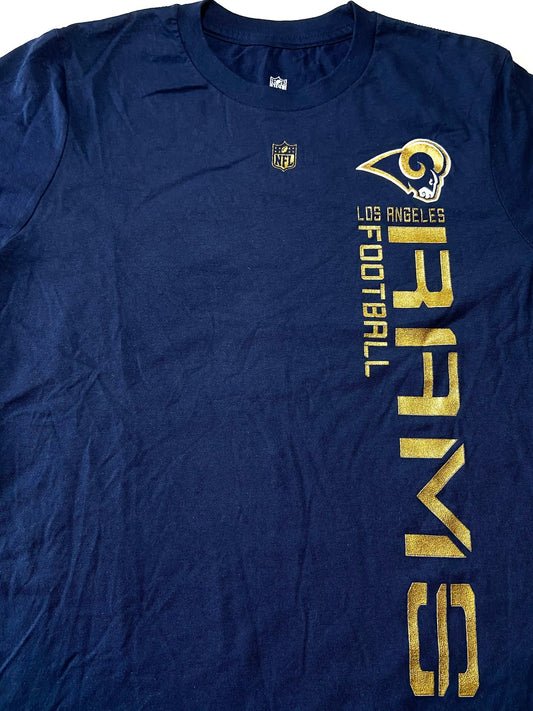 Los Angeles Rams 2013 NFL Vertical Print Blue Youth Large (14-16) NOS T-Shirt