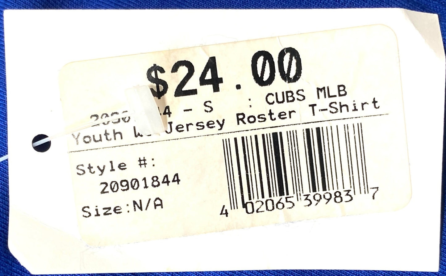 Chicago Cubs MLB 2016 World Series Champs 2-Sided NOS Print T-Shirt