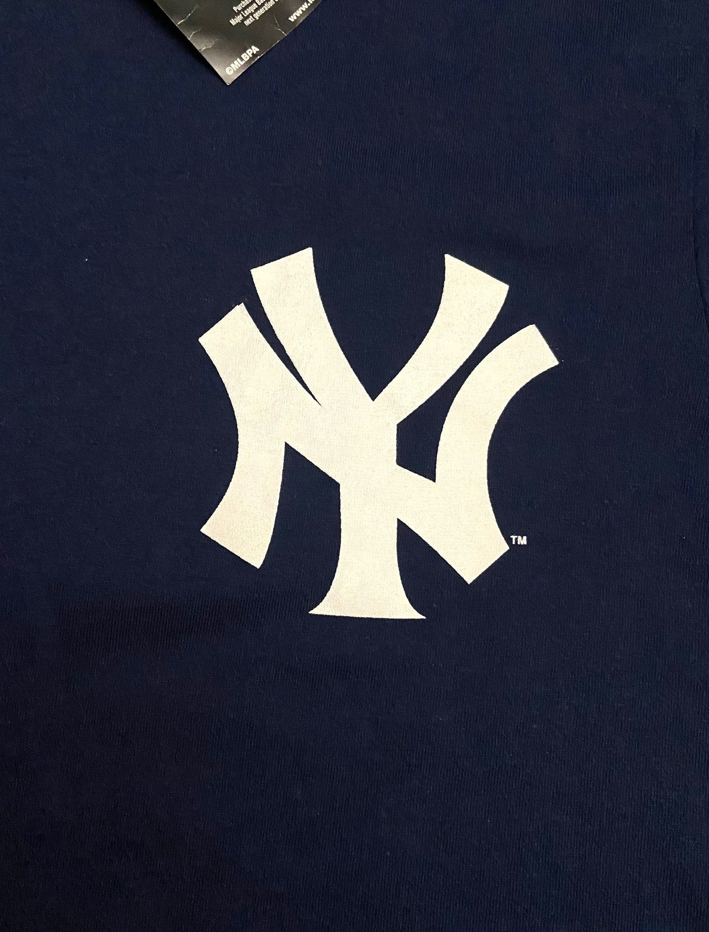 Derek Jeter 2012 MLB NY Yankees Adult Medium Blue Jersey Style NOS T-Shirt
