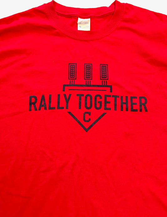 Cleveland Baseball 2018 Rally Together Adult X-Large Used Red T-Shirt