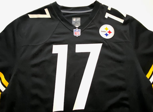 Mike Wallace #17 NFL Pittsburgh Steelers Used XL Jersey