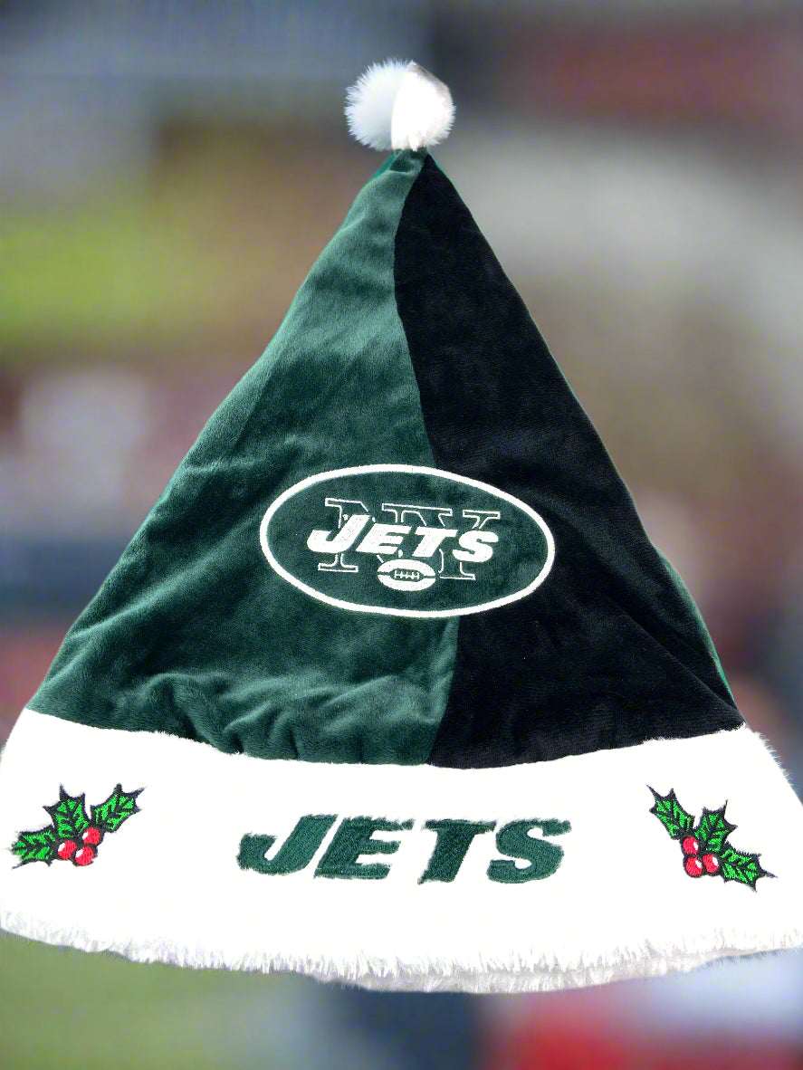 New York Jets NFL Embroidered NOS Plush Holiday Hat