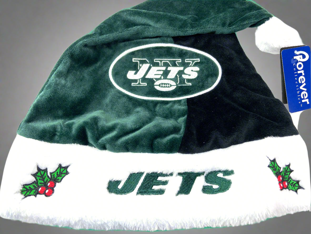 New York Jets NFL Embroidered NOS Plush Holiday Hat