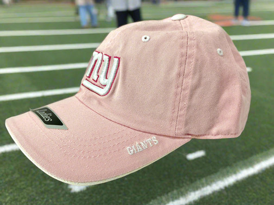 New York Giants NFL Ladies Pink Unstructured NOS Logo Cap
