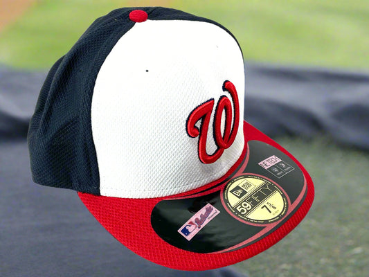 *(E14) Washington Nationals MLB 59Fifty Fitted NOS Mesh Cap