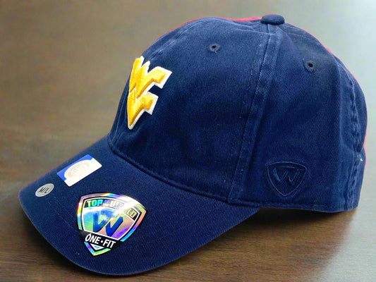 West Virginia Mountaineers NCAA One Fit NOS "Relaxer" M/L Ball Cap
