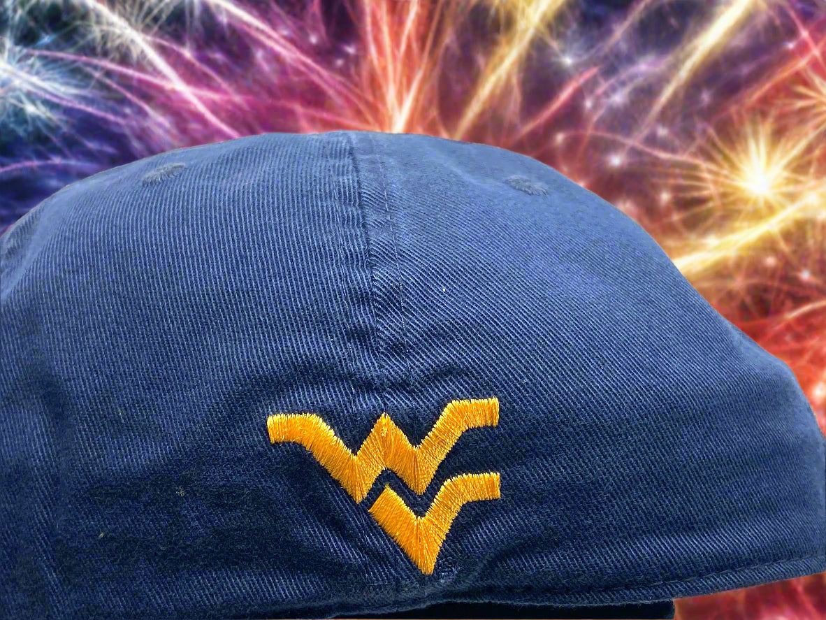 West Virginia Mountaineers NCAA One Fit NOS "Relaxer" M/L Ball Cap
