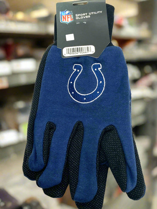 Indianapolis Colts NFL Sport Utility Dot Grip Work Gloves