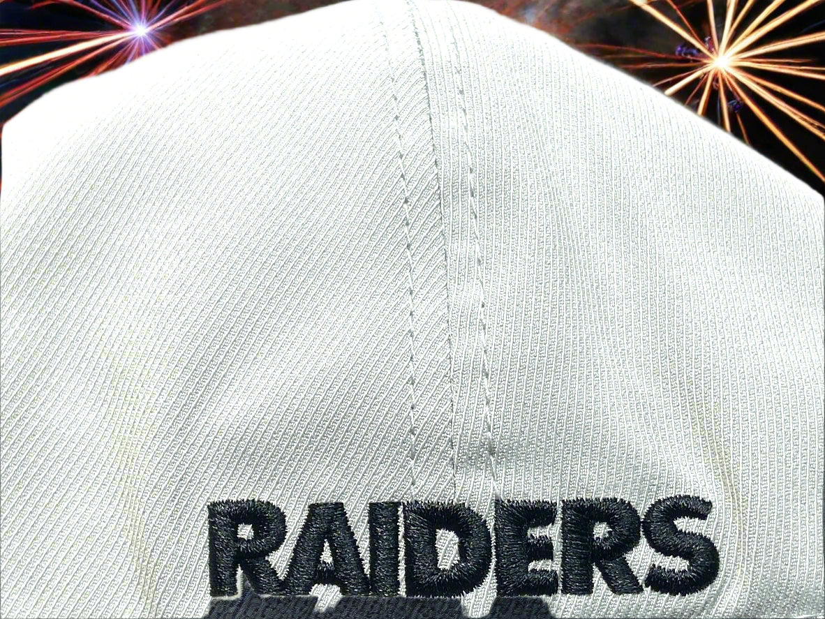 Oakland Raiders NFL Crash Line Contender Stretch Fit Logo Cap