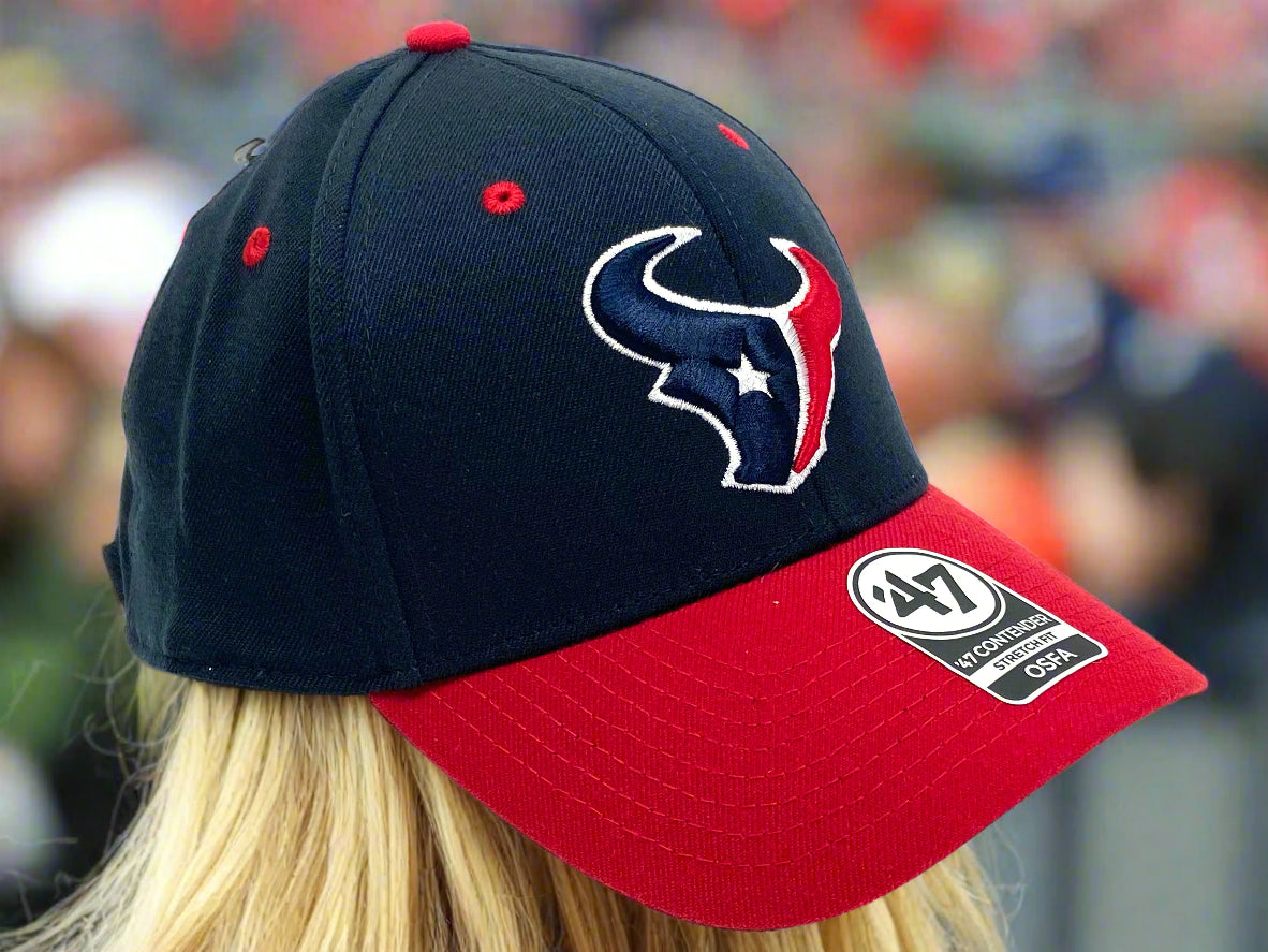 Houston Texans NFL Kick Off Contender Stretch Fit 10% Wool Cap