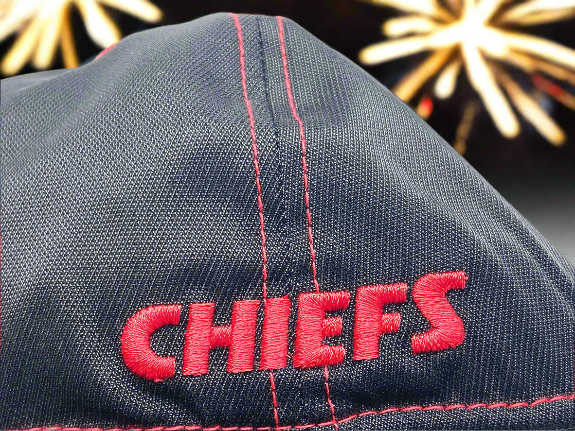 Kansas City Chiefs NFL Contender "Black Squantum " Stretch Fit Cap