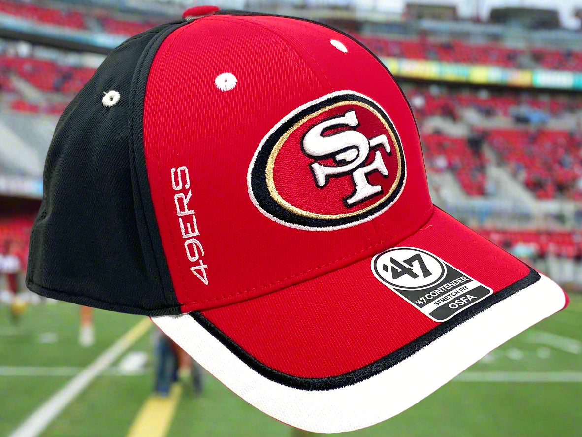 San Francisco 49ers NFL Contender "Crash Line" Stretch Fit Cap