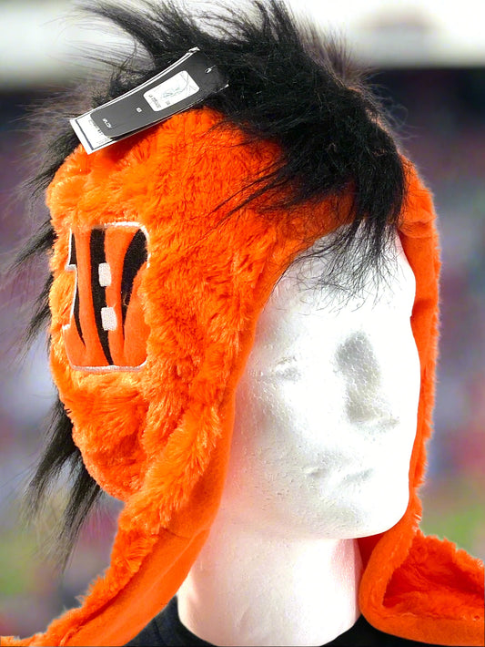 (*F3) Cincinnati Bengals NFL 2012 Mohawk Short Thematic NOS Dangle Hat