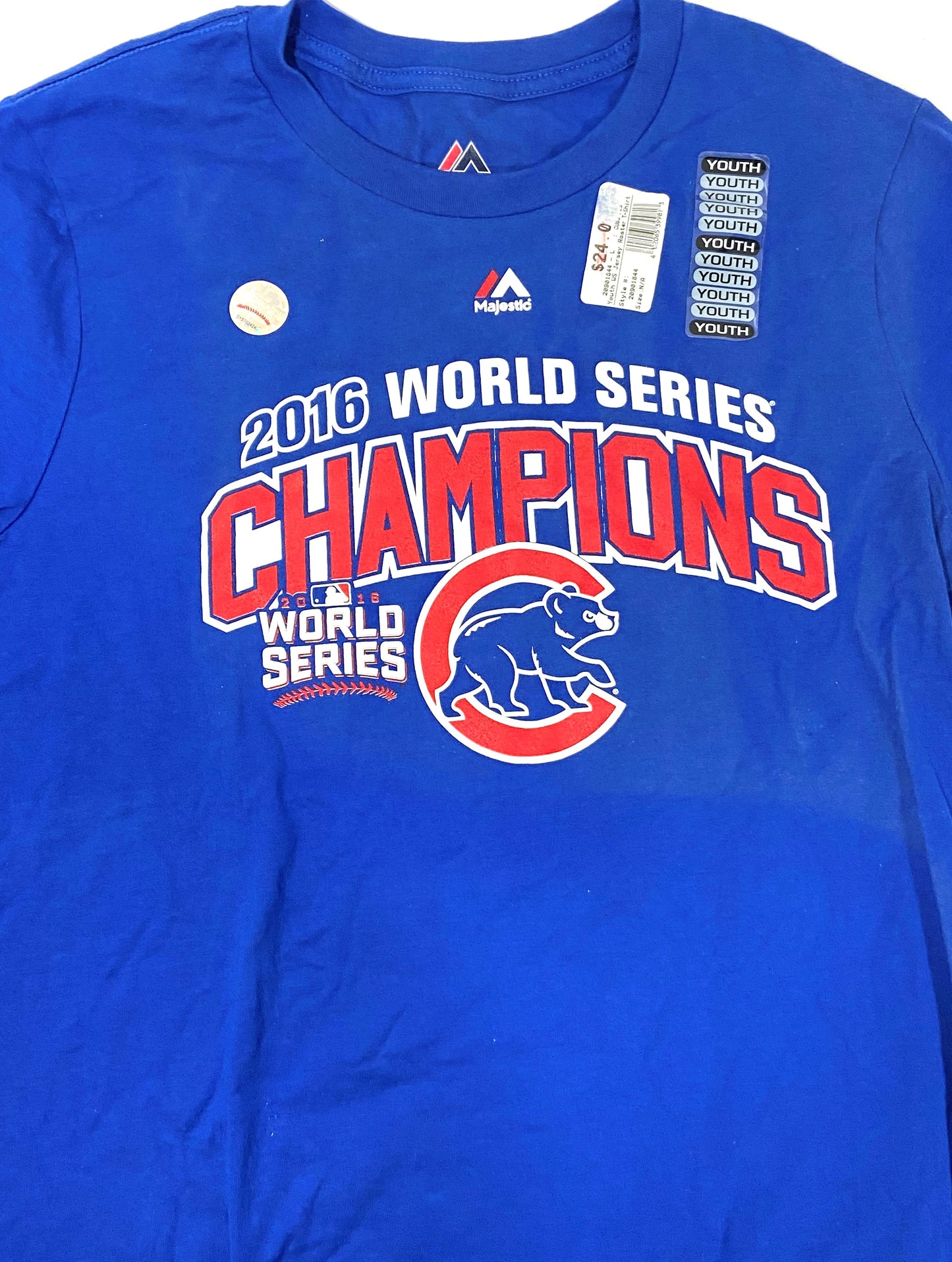 Chicago Cubs MLB 2016 World Series Champs 2-Sided NOS Print T-Shirt