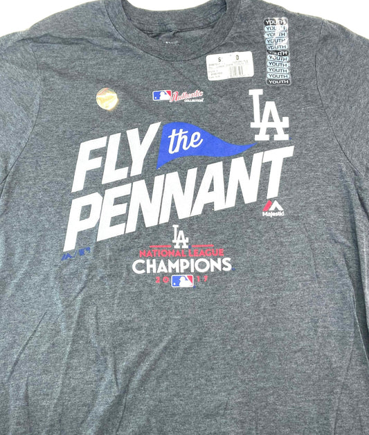 Los Angeles Dodgers 2017 MLB Youth Large NOS Dk. Gray T-Shirt