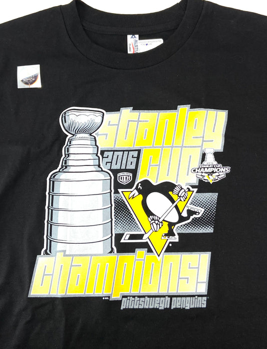 Pittsburgh Penguins 2016 Youth NHL Stanley Cup Champs NOS T-Shirt