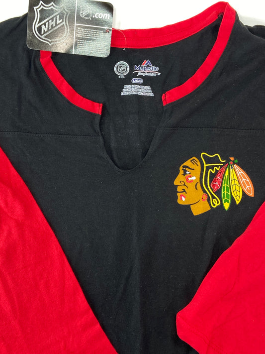 Chicago Blackhawks 2016 NHL LS Ladies Lg. Logo NOS T-Shirt