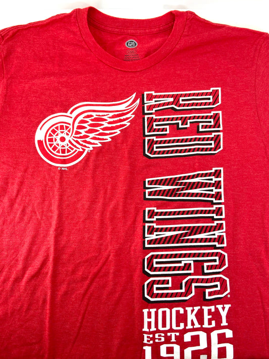 Detroit Red Wings NHL Red Est. 1926 Adult Large NOS T-Shirt