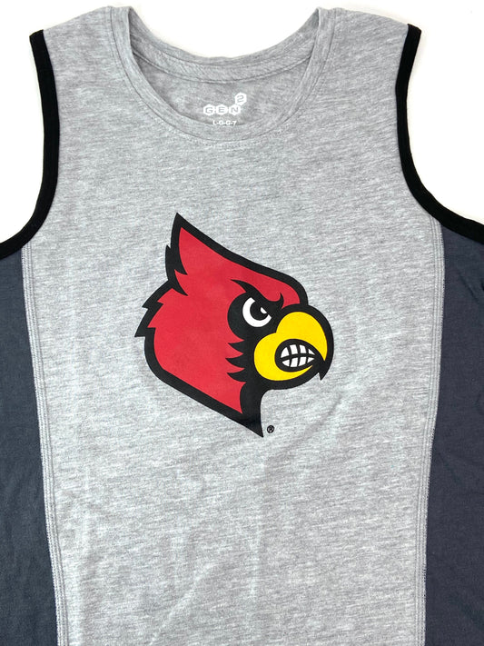 Louisville Cardinals 2016 NCAA Team Color Logo Youth S and XL Sleeveless NOS Tank Top