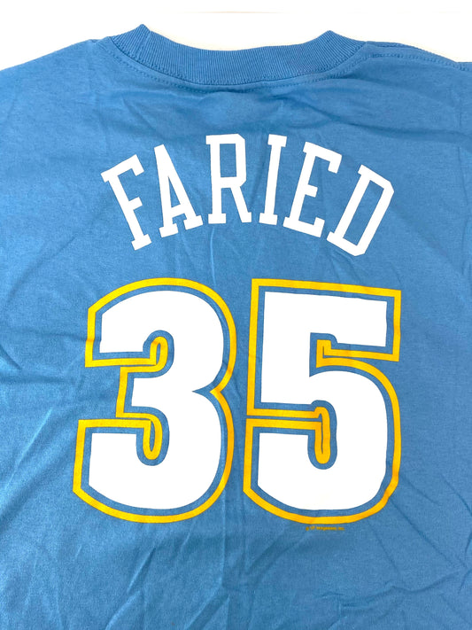 Denver Nuggets NBA Kenneth Faried #35 Blue Youth Jersey NOS T-Shirt