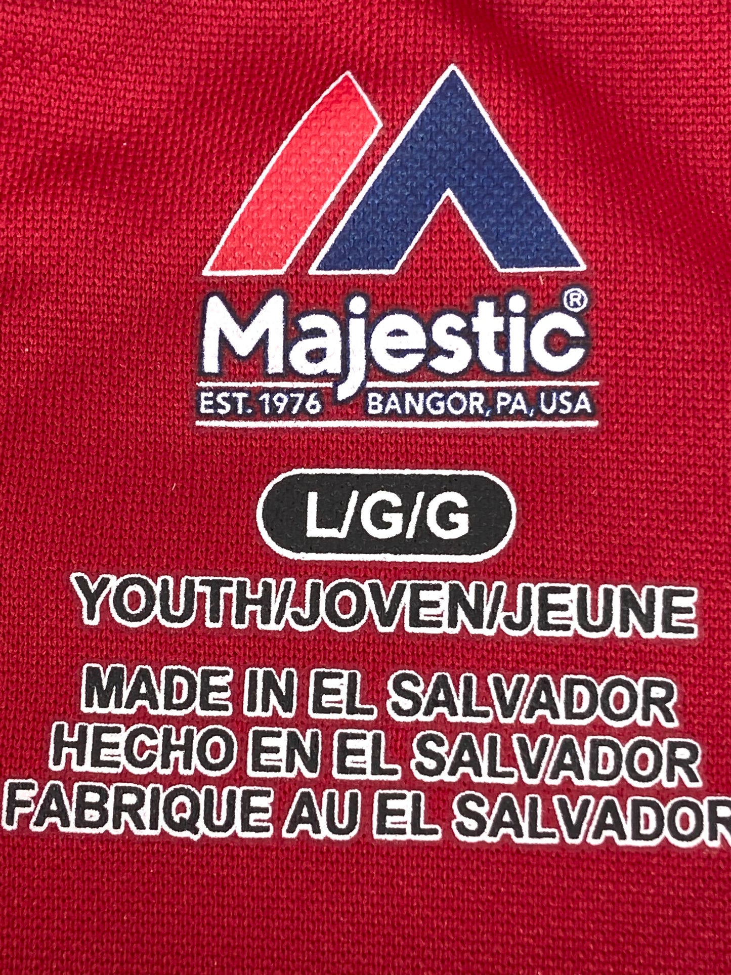 Washington Nationals 2018 MLB Youth Lg. Cool Base NOS T-Shirt
