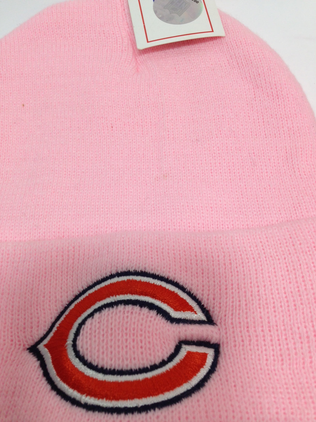 Chicago Bears 2015 NFL Ladies Pink Cuffed NOS Knit Logo Hat