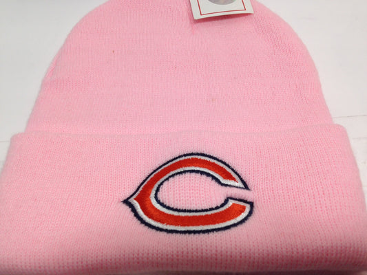 Chicago Bears 2015 NFL Ladies Pink Cuffed NOS Knit Logo Hat