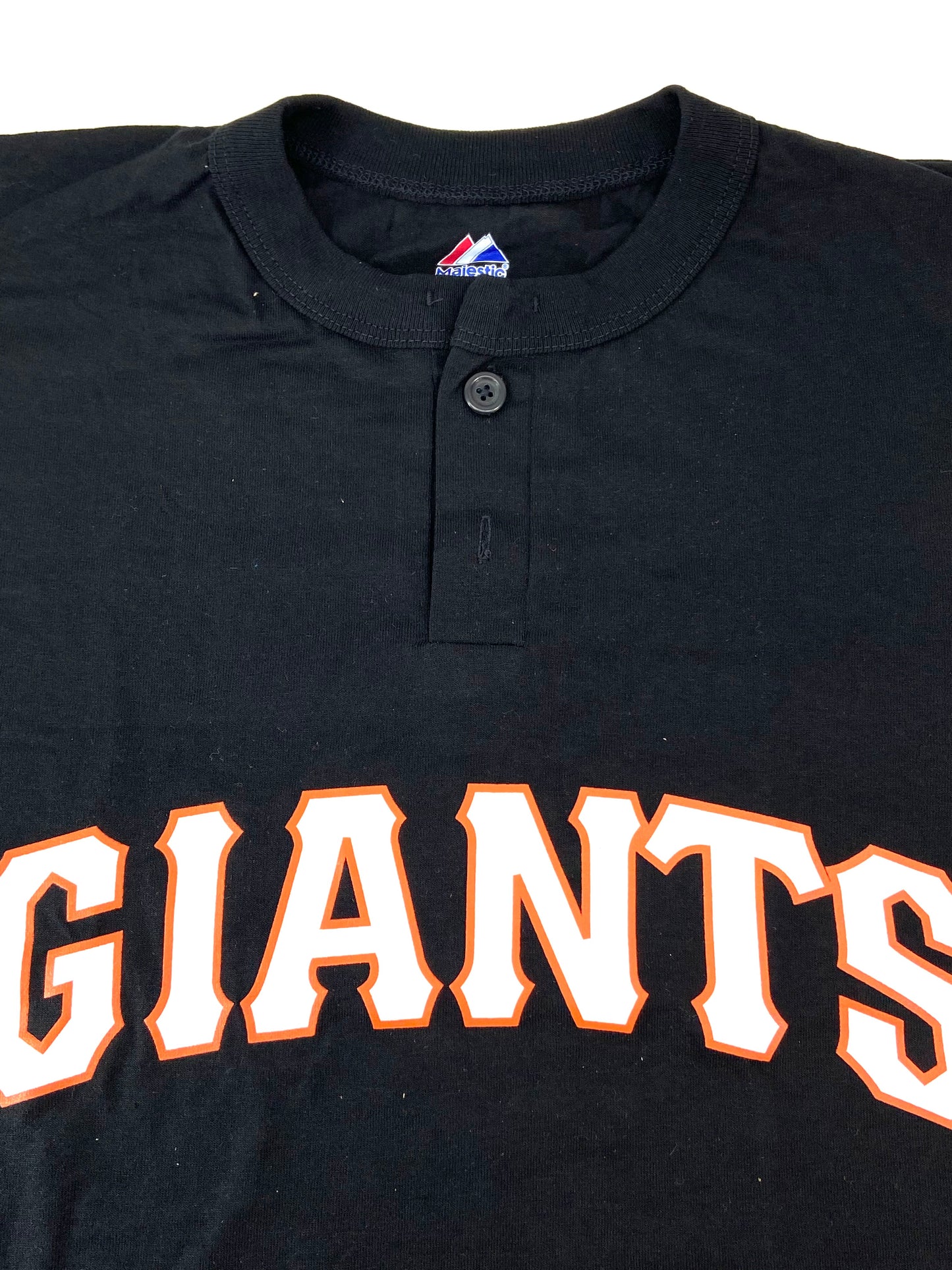 San Francisco Giants 2013 MLB Adult XL Black Button NOS Tee Shirt