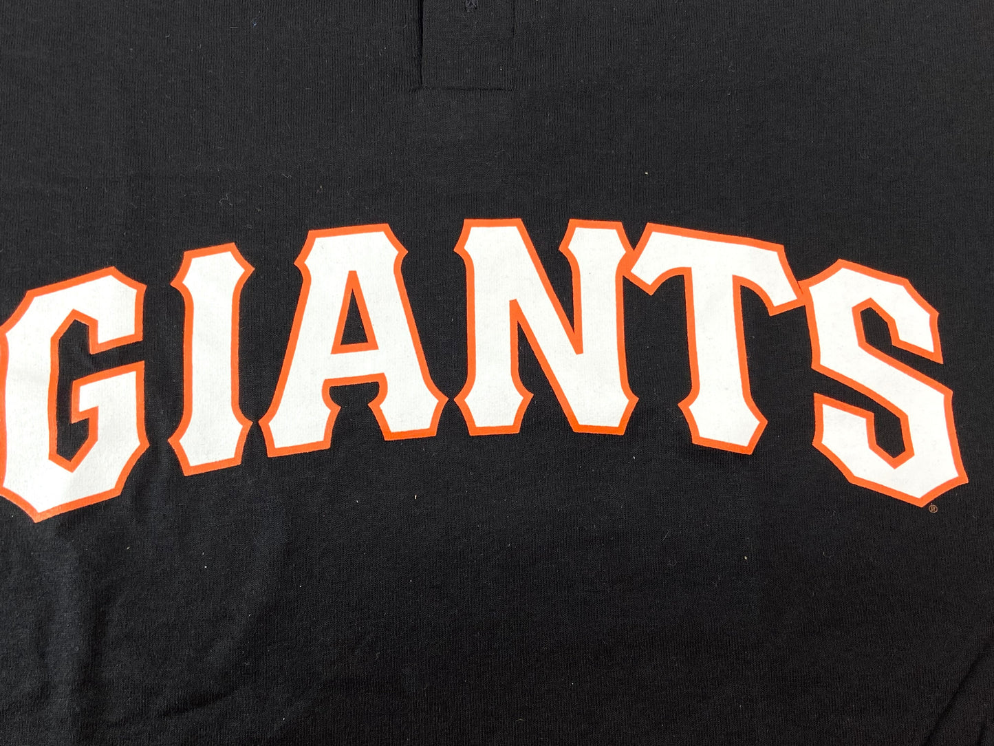 San Francisco Giants 2013 MLB Adult XL Black Button NOS Tee Shirt
