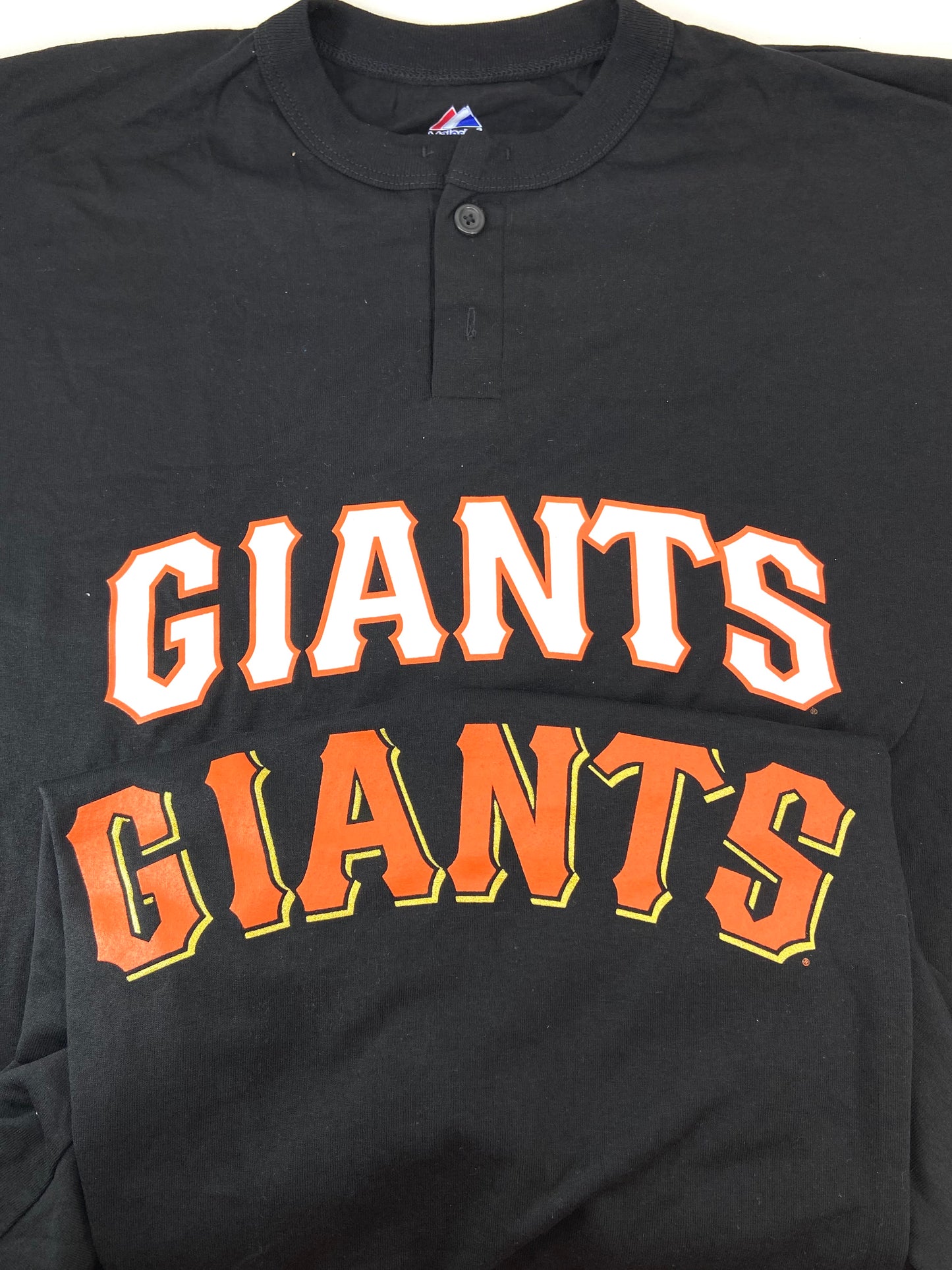 San Francisco Giants 2013 MLB Adult XL Black Button NOS Tee Shirt