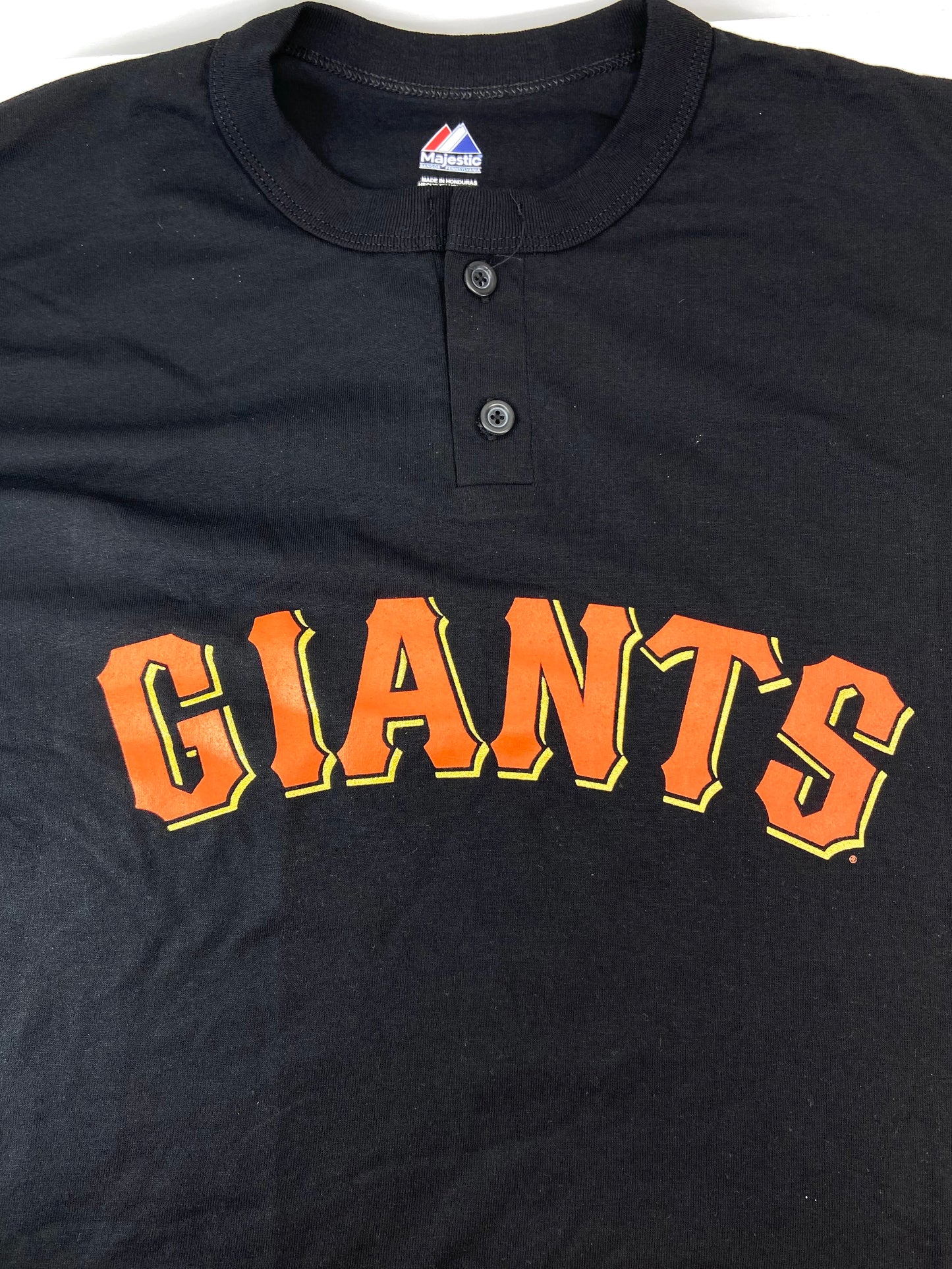 San Francisco Giants 2013 MLB Adult XL Black Button NOS Tee Shirt