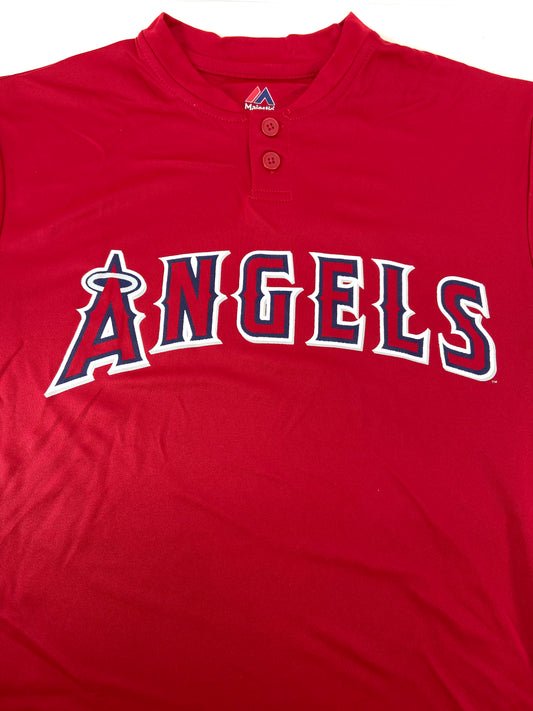 Los Angeles Angels 2015 MLB Youth Lg. Cool Base Red NOS T-Shirt