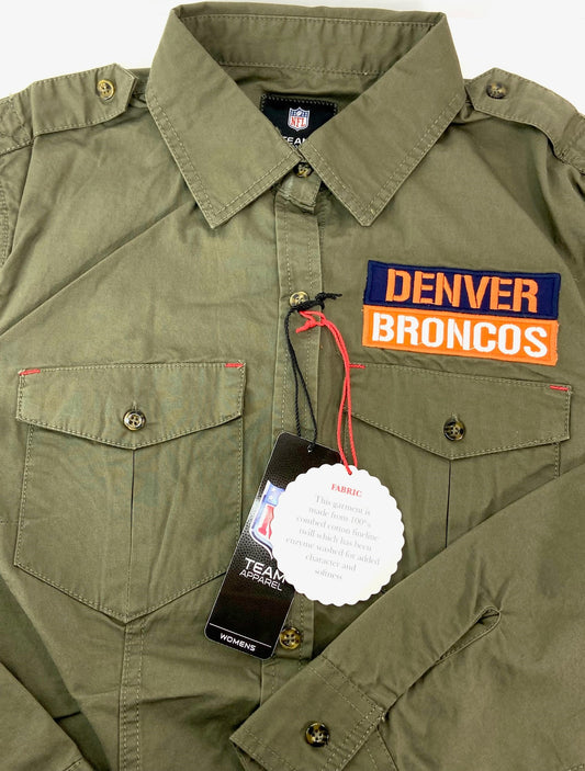 Denver Broncos NFL Women's NOS Military Field Shirt