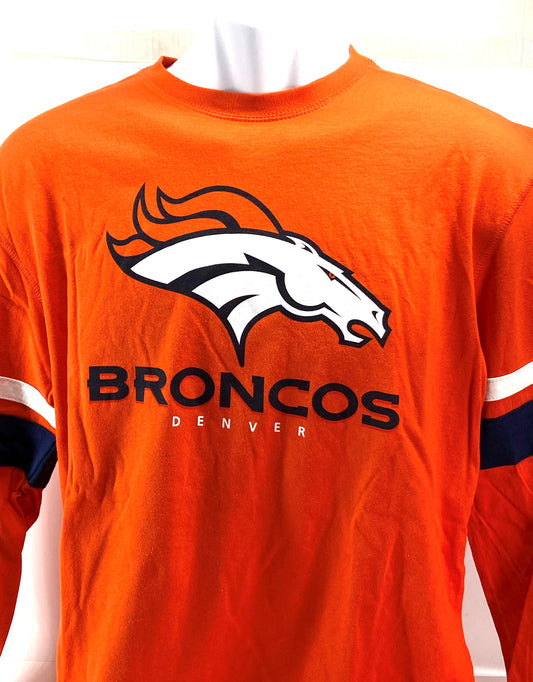 Denver Broncos 2016 NFL Adult Medium Long Sleeve Logo NOS T-Shirt
