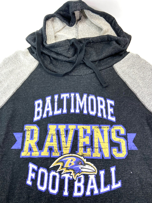 Baltimore Ravens NFL Women's Tri-Blend Long Loop NOS French Top