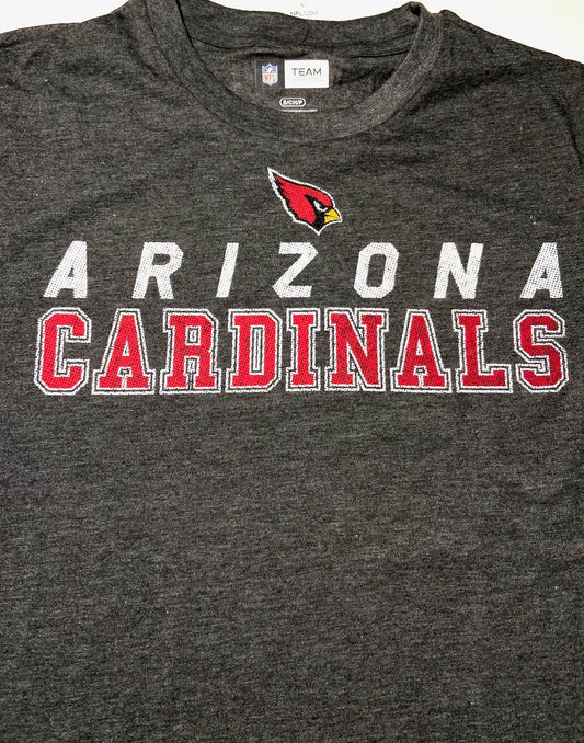 Arizona Cardinals 2016 NFL Adult Small Dark Gray NOS Logo T-Shirt