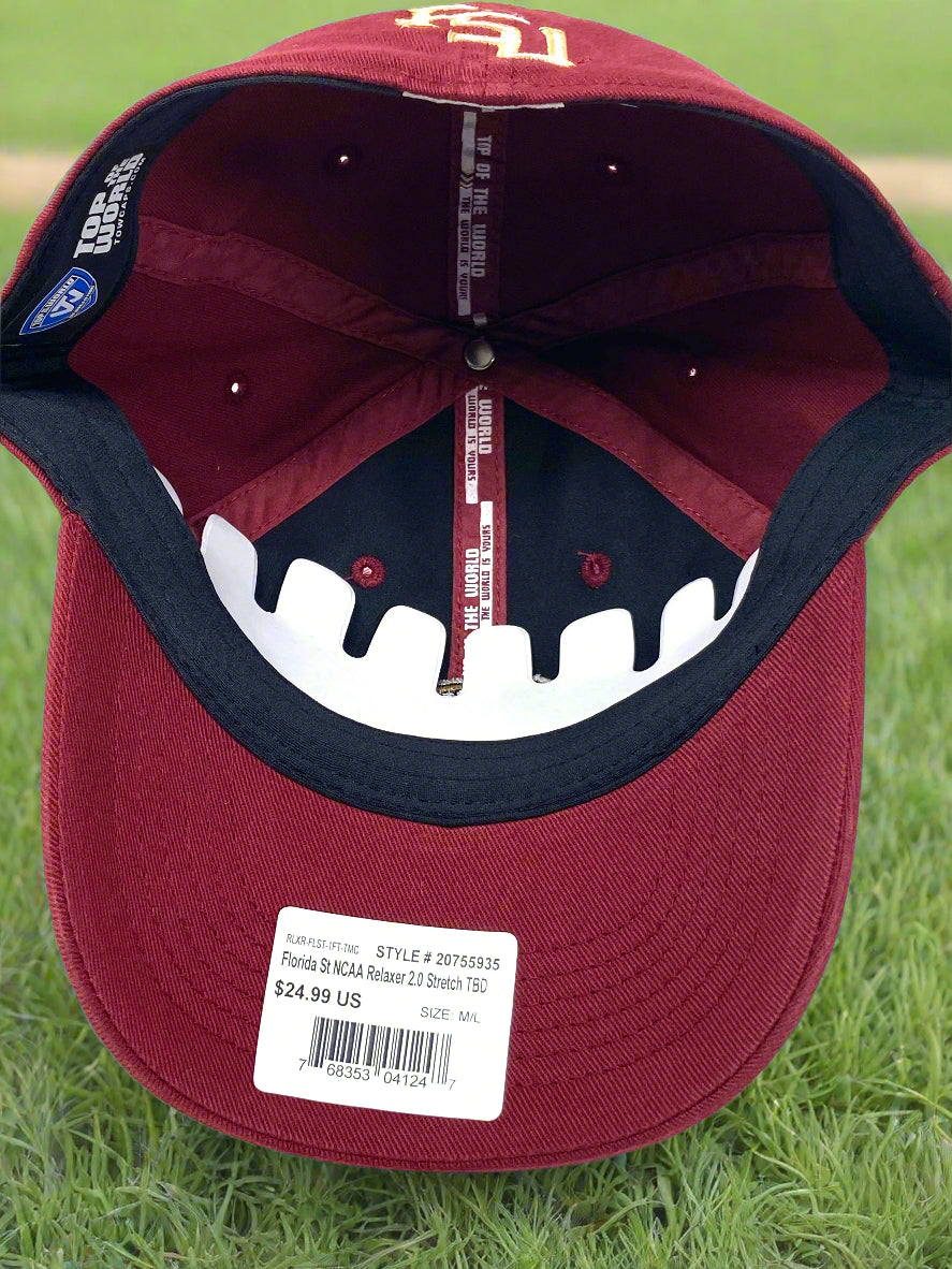 Florida State Seminoles 2016 NCAA Team Color One Fit Relaxer M/L NOS Cap