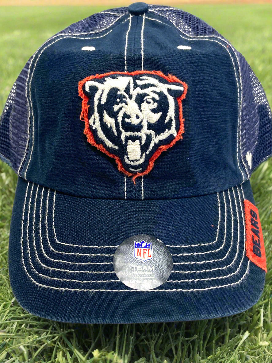 Chicago Bears NFL Navy Turner Clean-up Adjustable Mesh Snapback