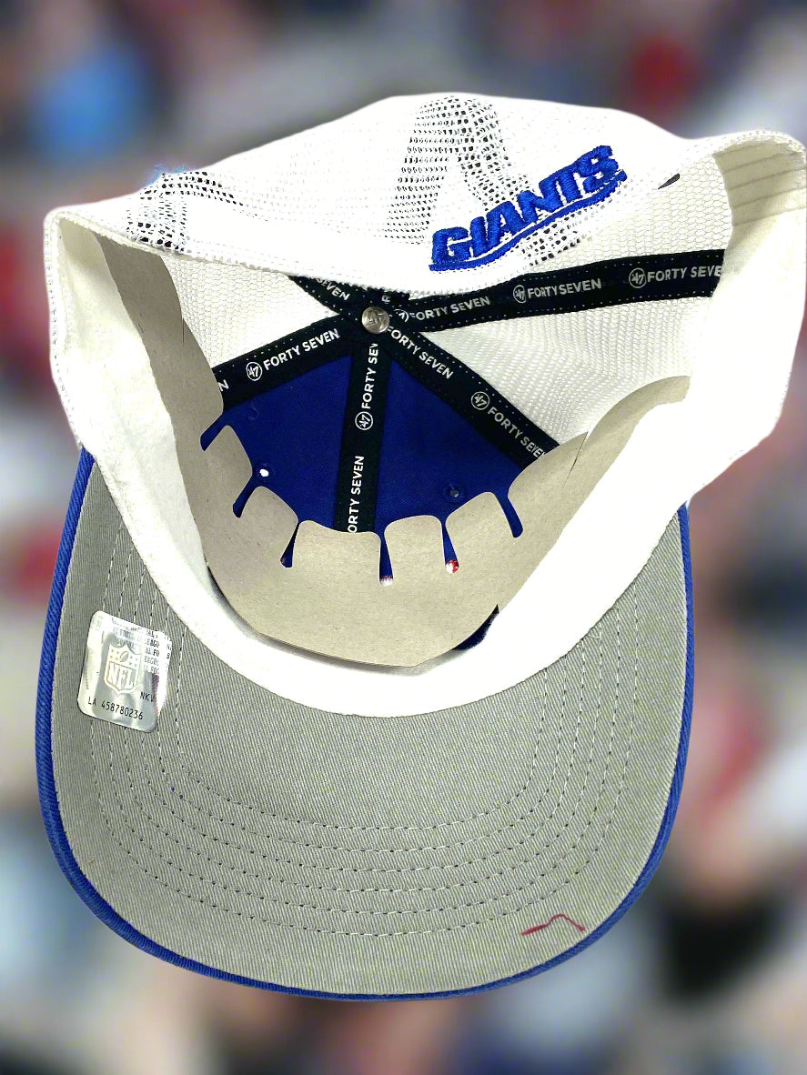 New York Giants NFL Blue Ripley Closer Stretch Fit Mesh Cap