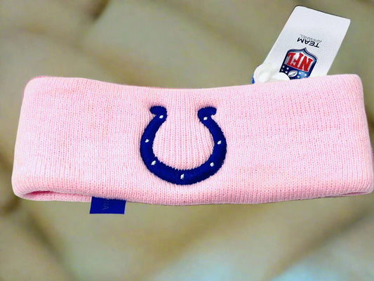 Indianapolis Colts Women's Embroidered NOS Pink Headband