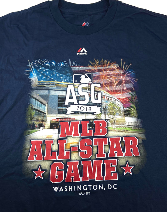 All Star Game 2018 MLB Adult Medium NOS Navy T-Shirt