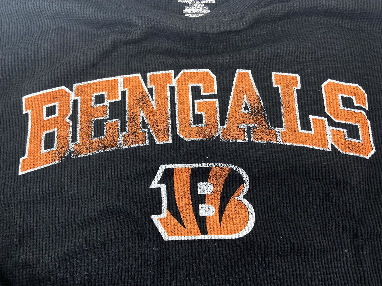 Cincinnati Bengals NFL Black Thermal Shirt NOS Big and Tall