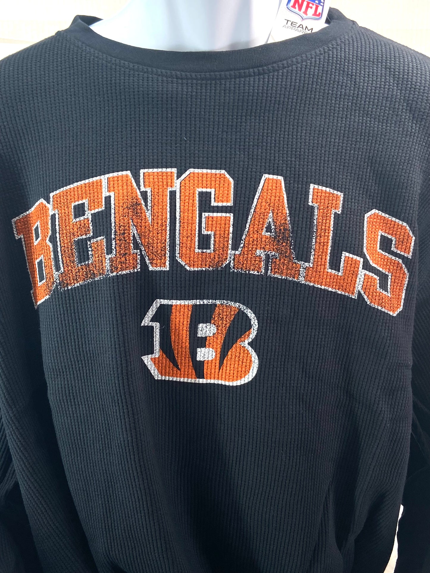 Cincinnati Bengals NFL Black Thermal Shirt NOS Big and Tall